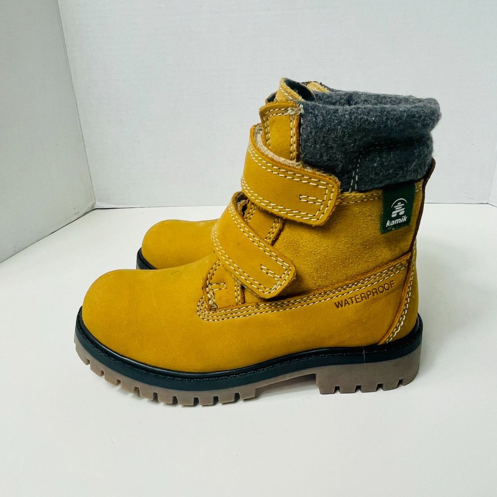 NEW Kamik Kids Boy's Takodav Boots Tan Size 12 - Picture 10 of 13